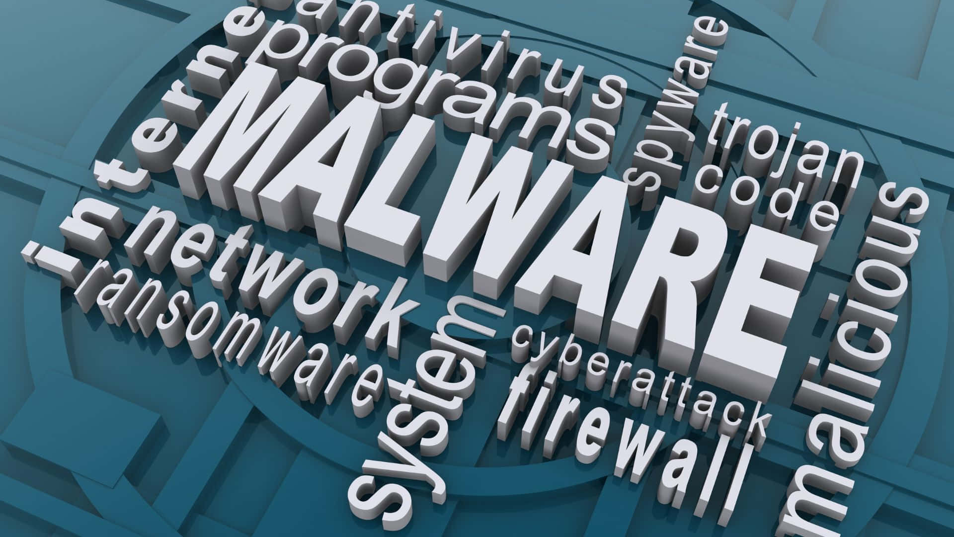 Cyber Threat Alert: Malware Attack Illustration Background
