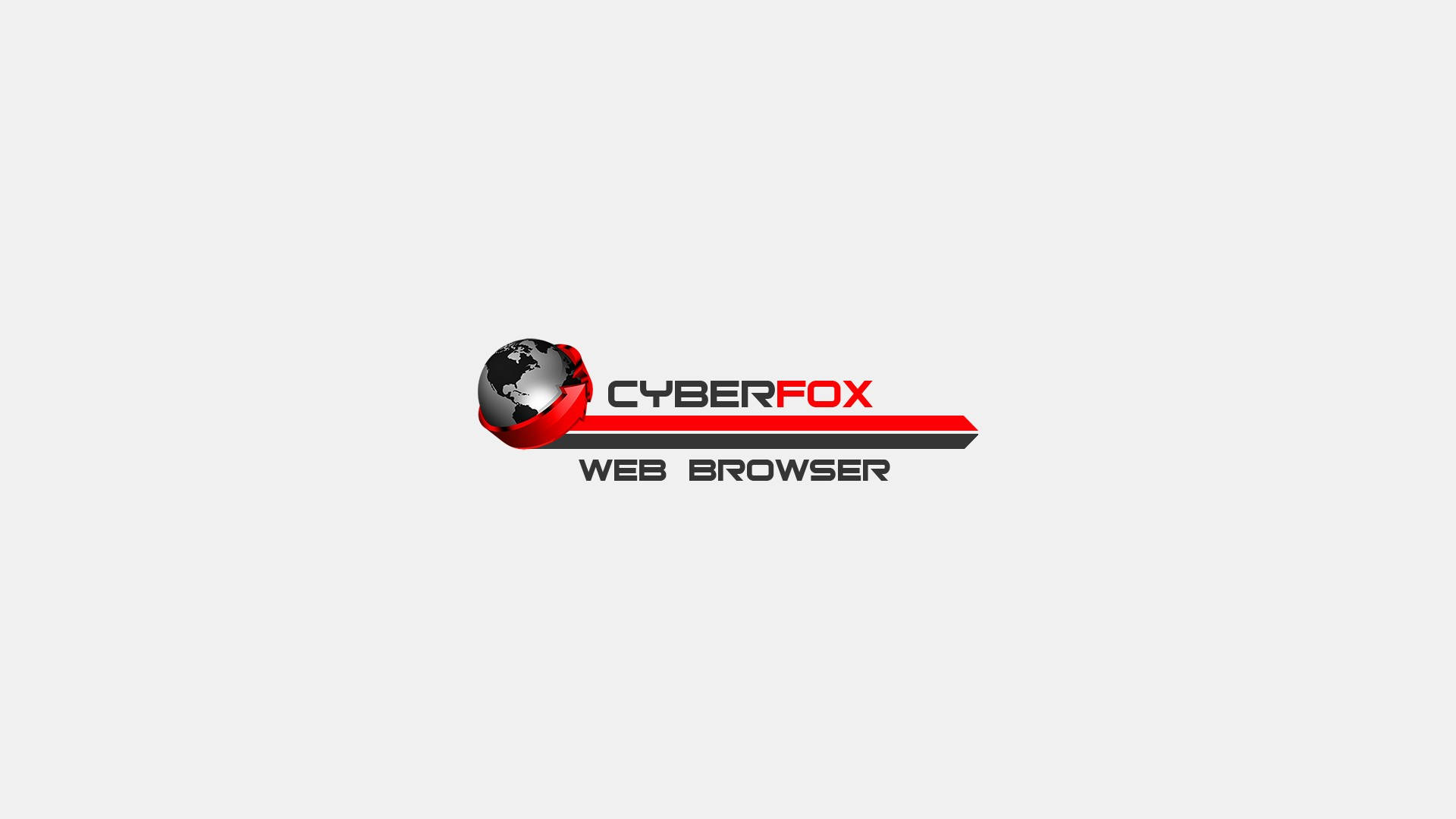 Cyberfox Browser Minimalist Logo Background