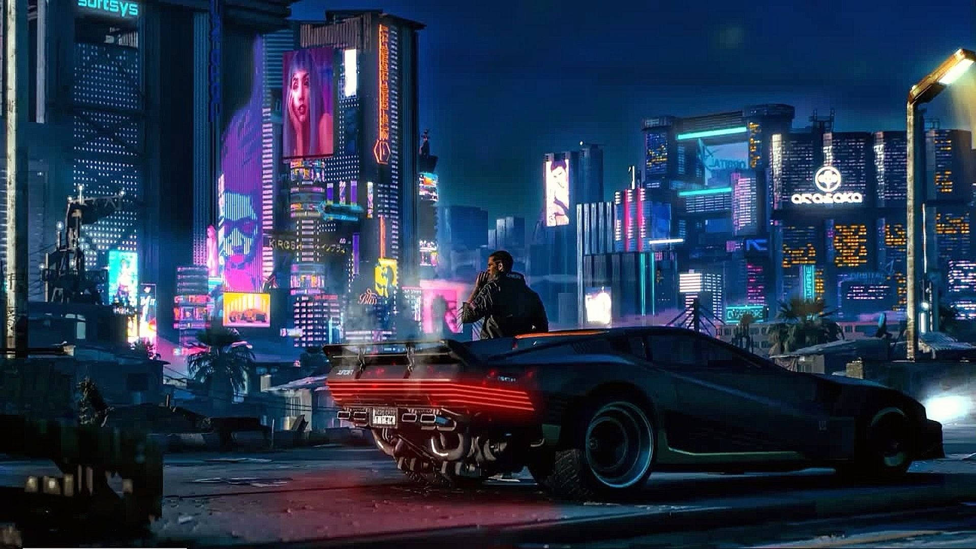 Cyberpunk 1920x1080 Video Game Illustration Background