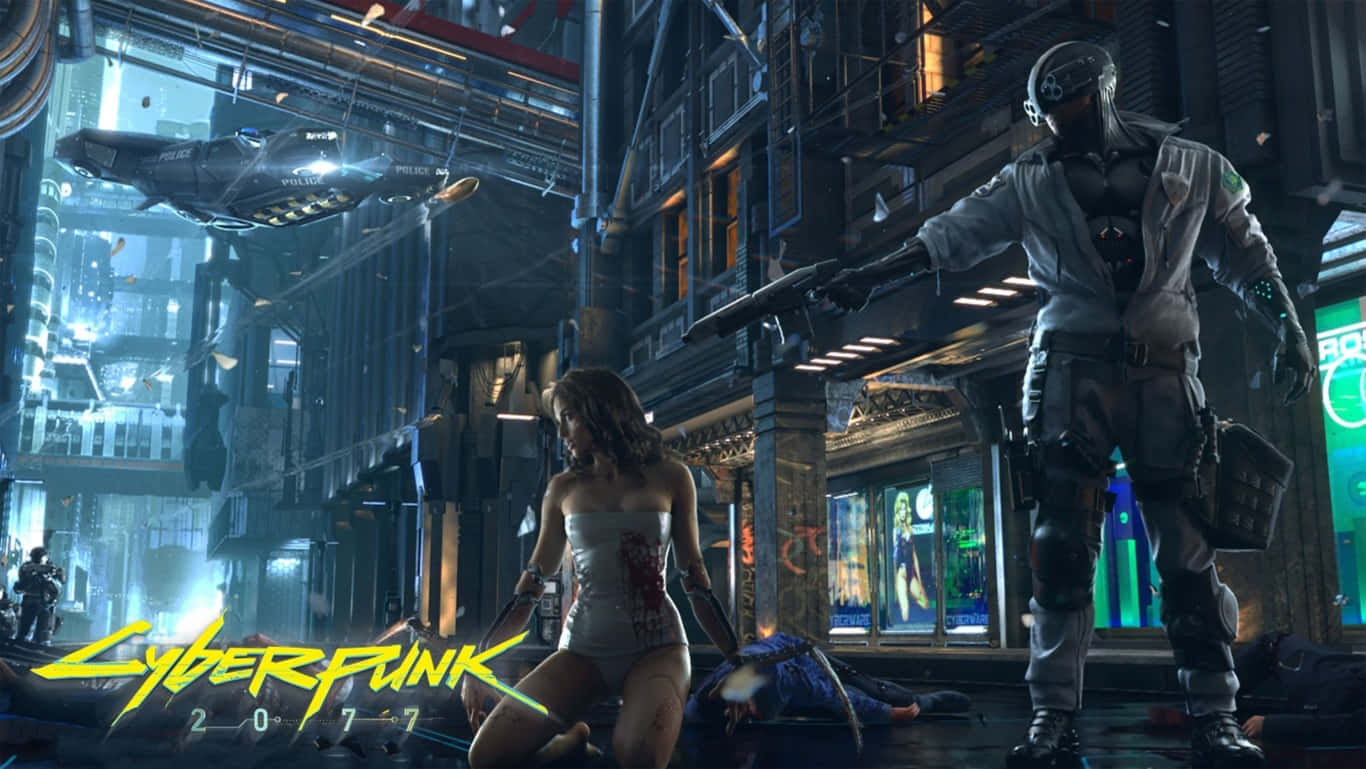 Cyberpunk 2077 Hd Head Gun Background