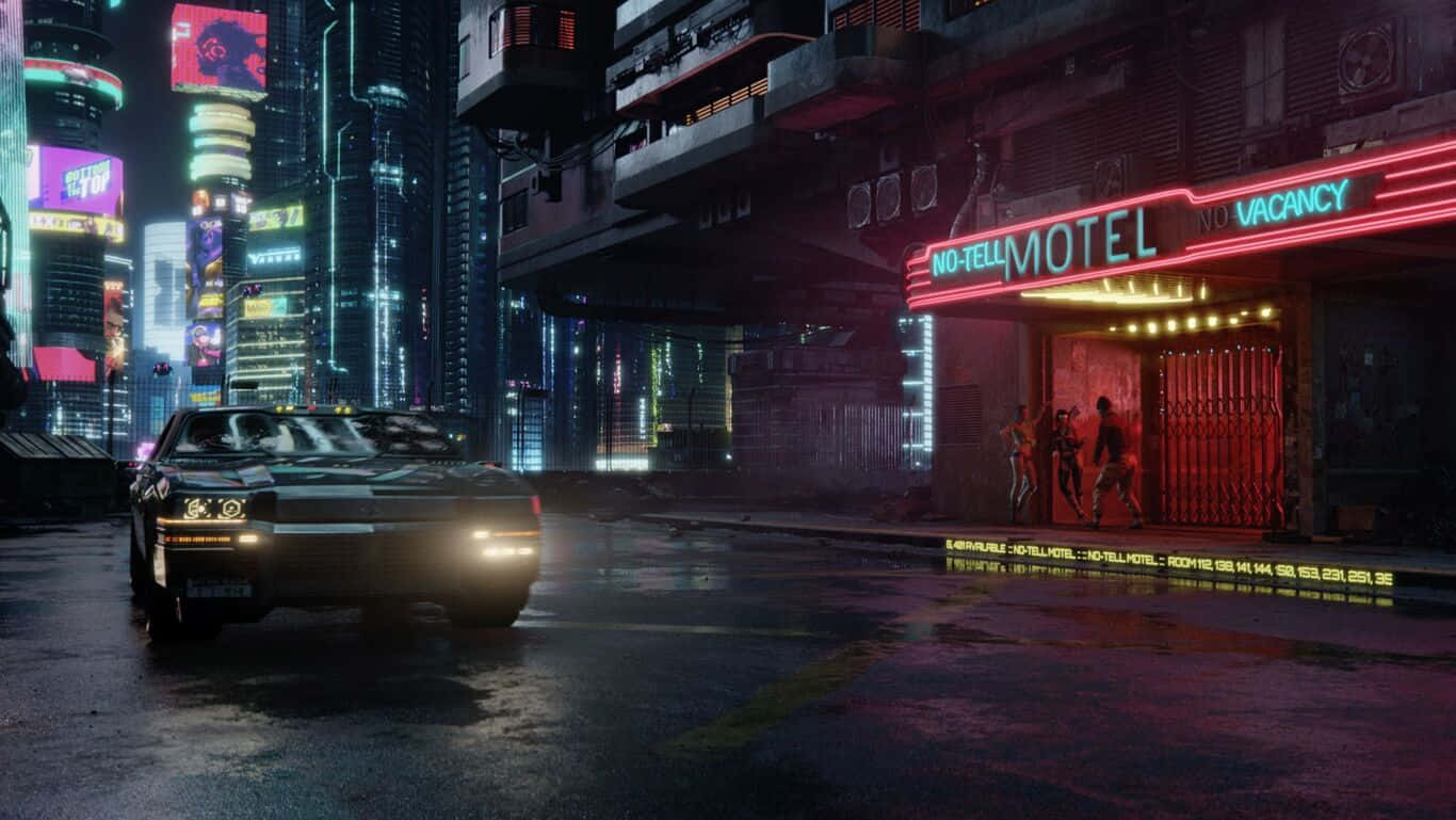 Cyberpunk 2077 Hd Motal Car Background