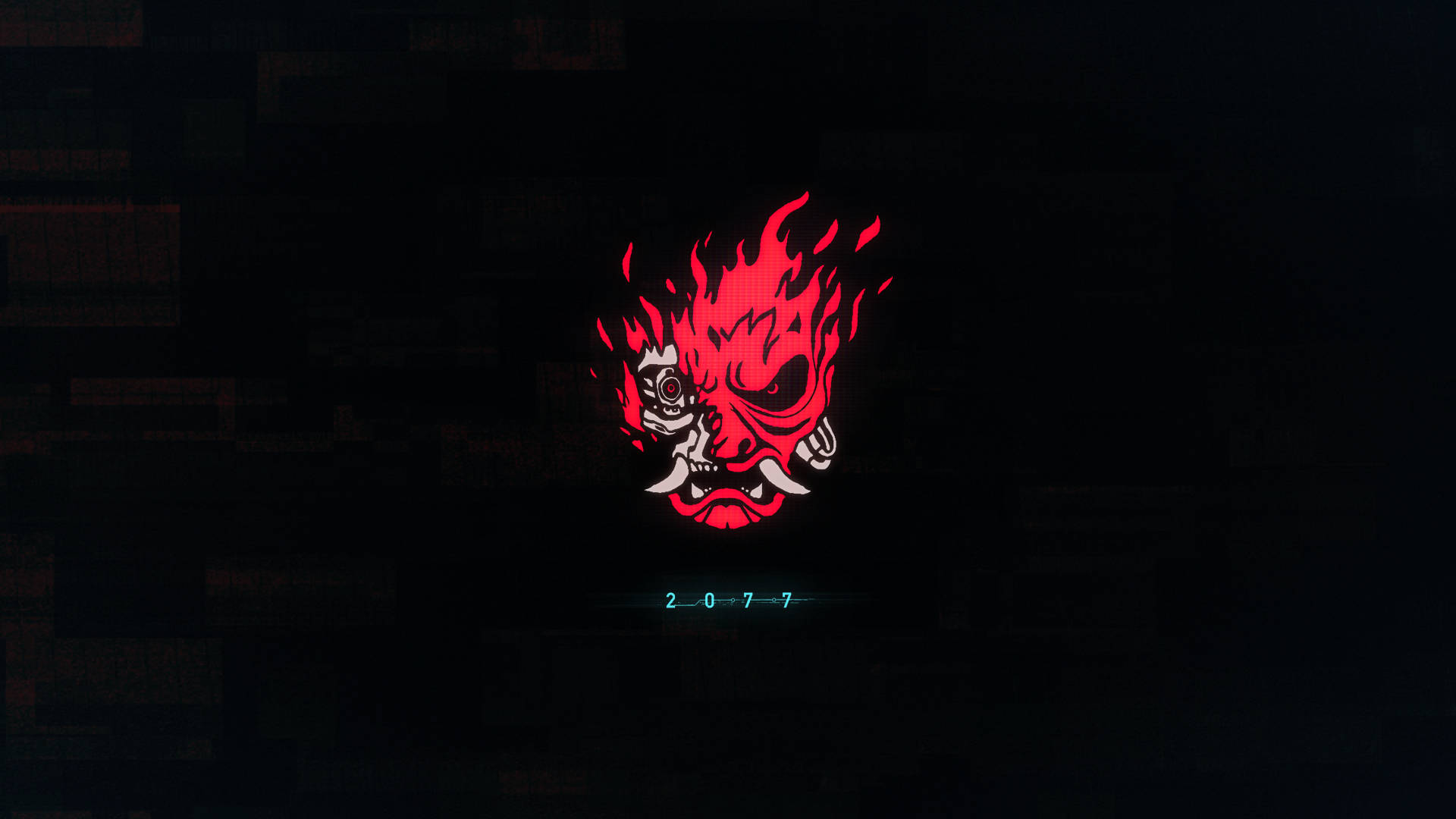 Cyberpunk 2077 Japanese Demon Art Background