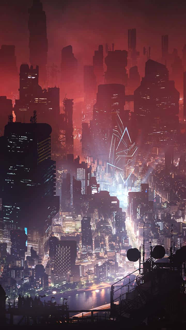 Cyberpunk_2077_ Night_ City_ Skyline Background