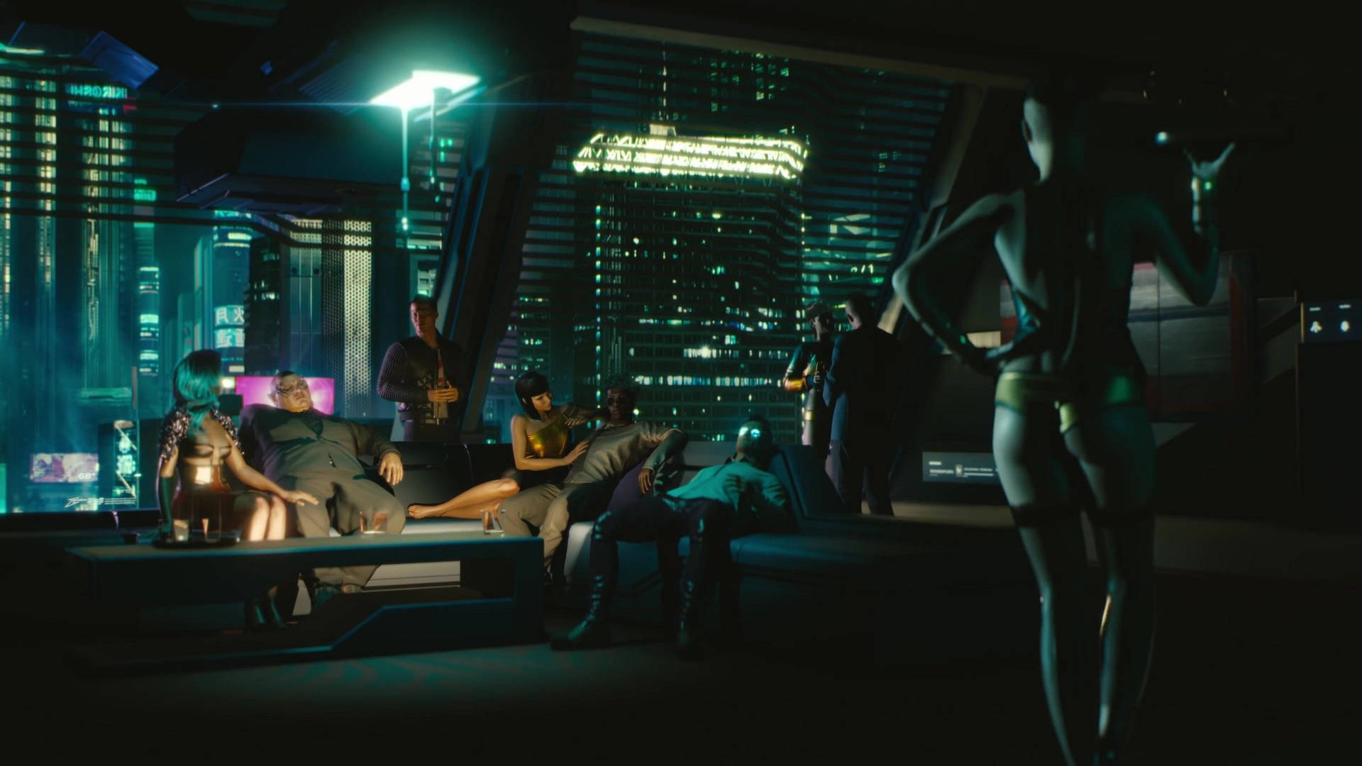 Cyberpunk 2077 Party Life Background