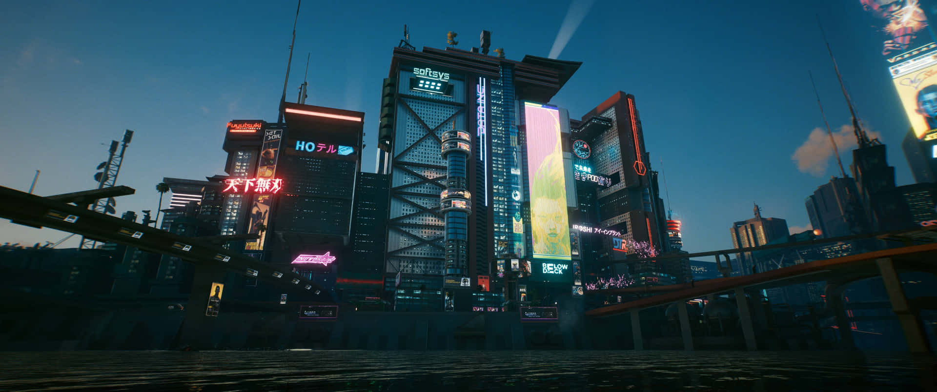 Cyberpunk 3440x1440 Screen Theme Display Background