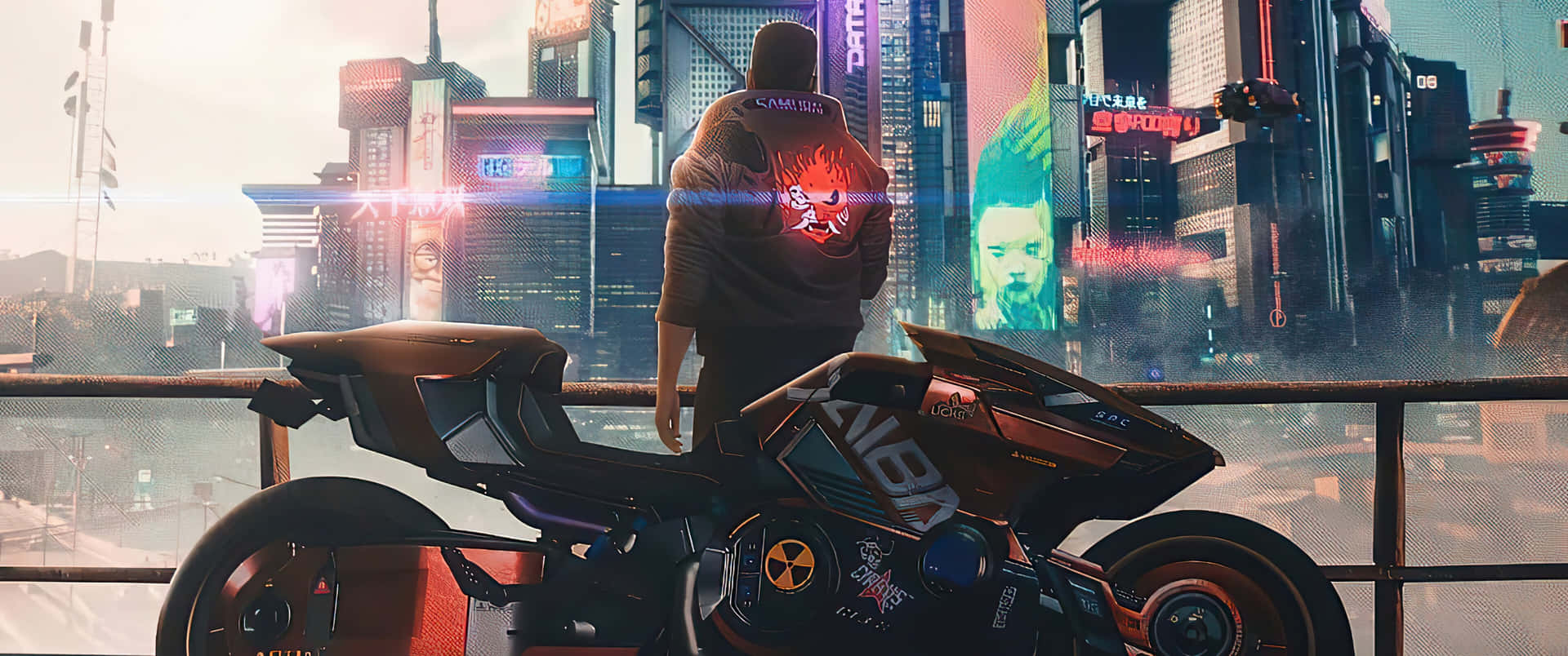 Cyberpunk 3440x1440 Theme Display
