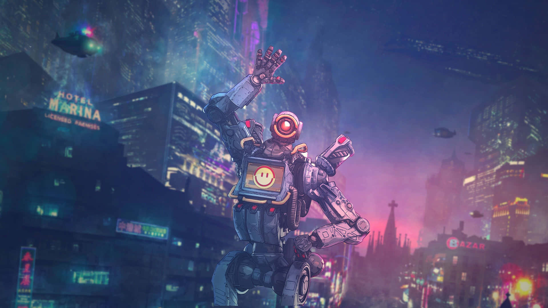 Cyberpunk Apex Legends Computer Background