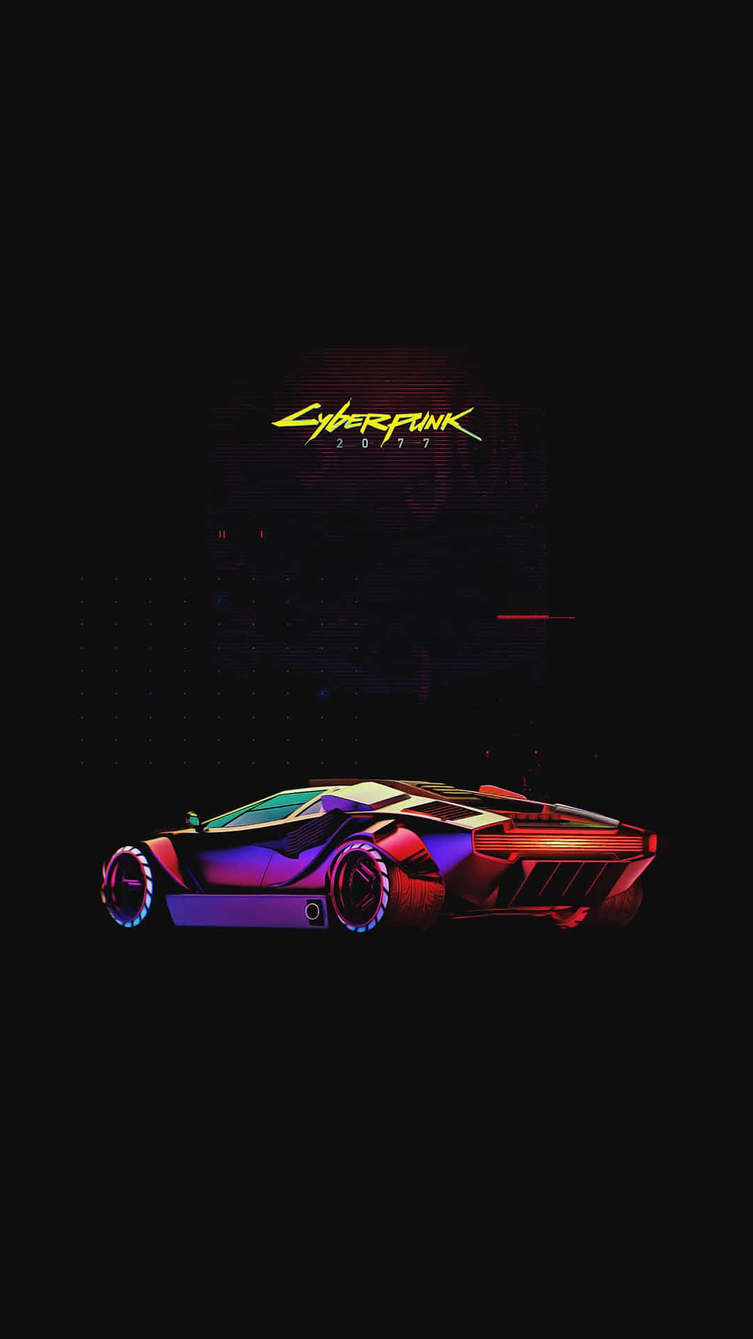 Cyberpunk2077 Futuristic Car Wallpaper Background