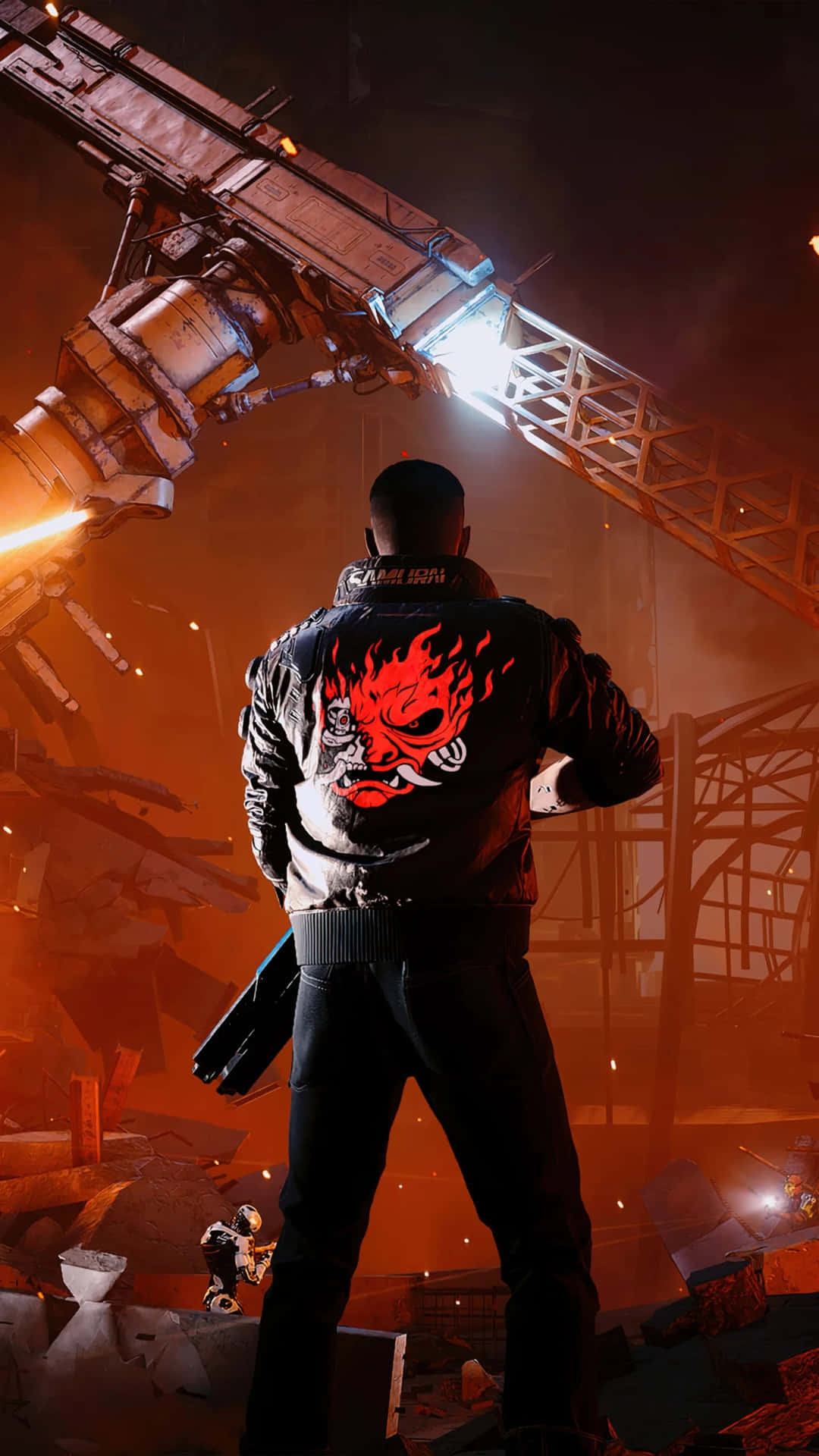 Cyberpunk2077 Samurai Jacket Character Background