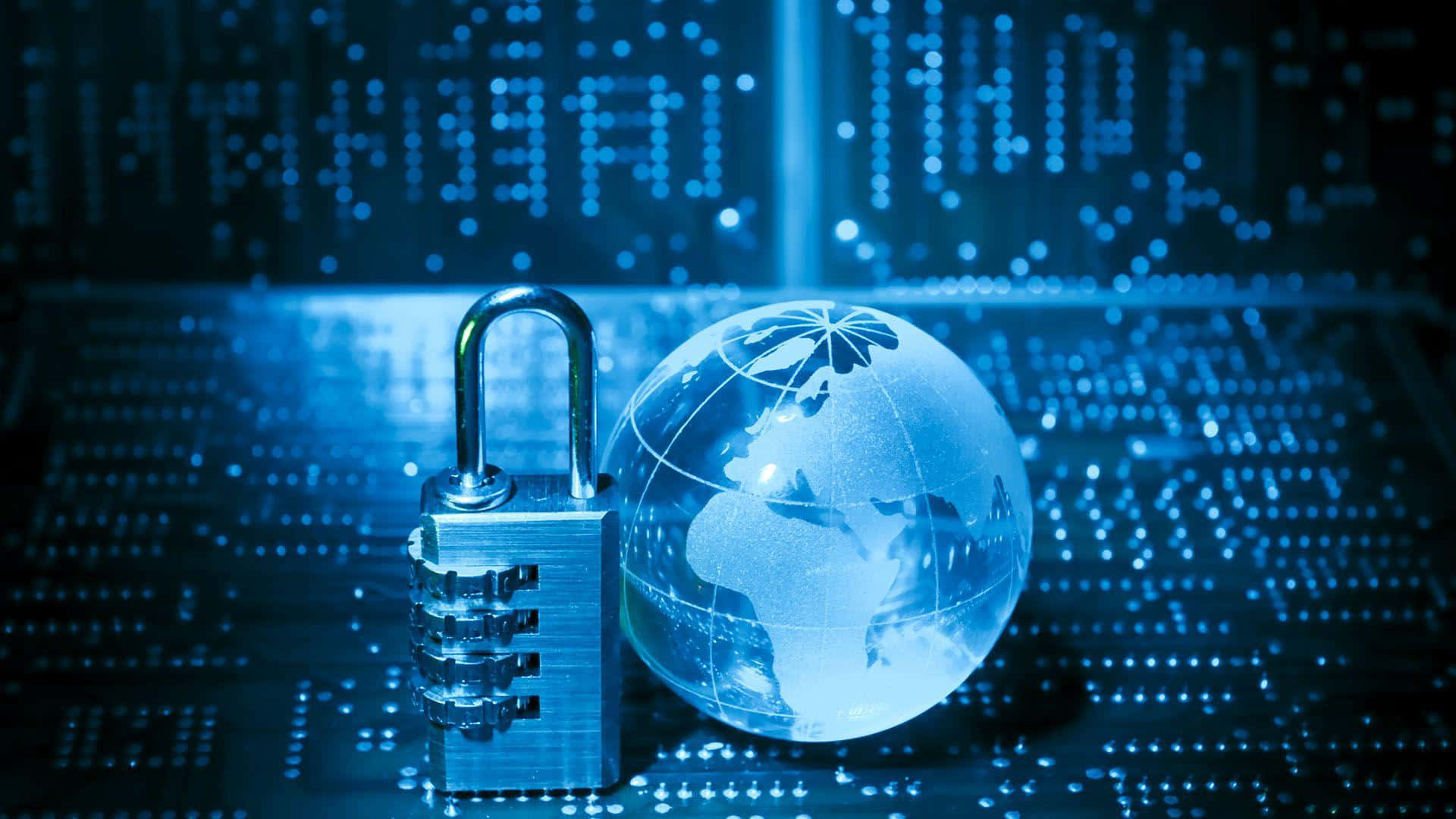 Cybersecurity Global Protection Concept Background