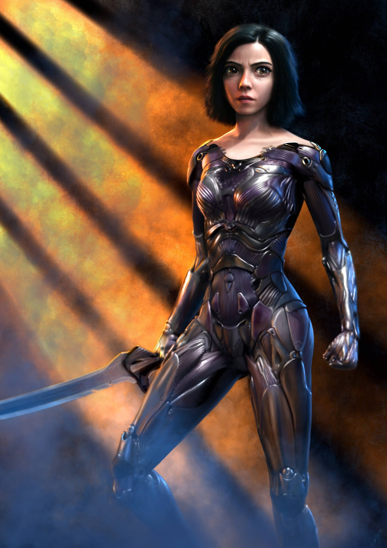 Cyborg Body Alita: Battle Angel Background