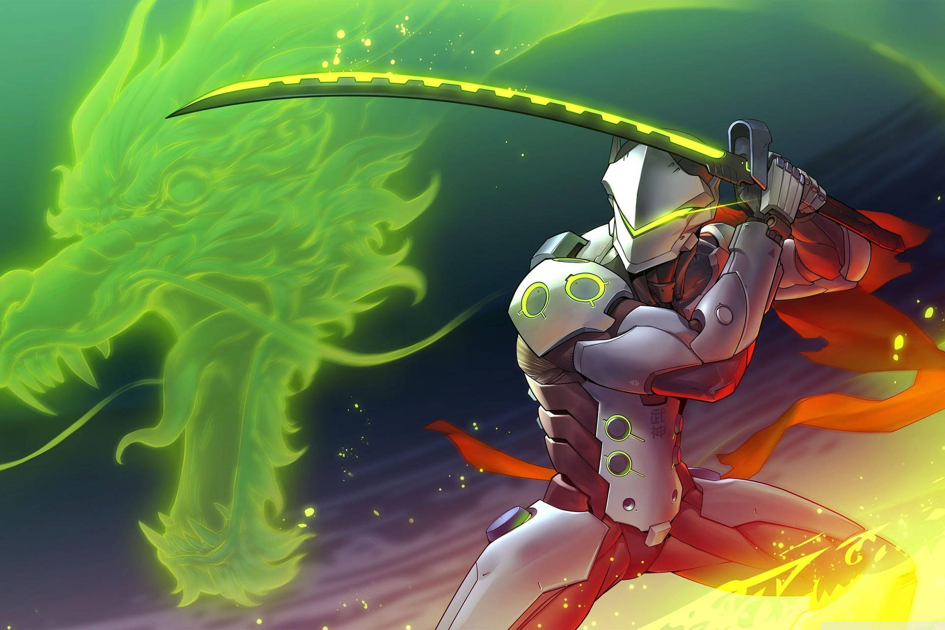 Cyborg Ninja Genji From Overwatch 2