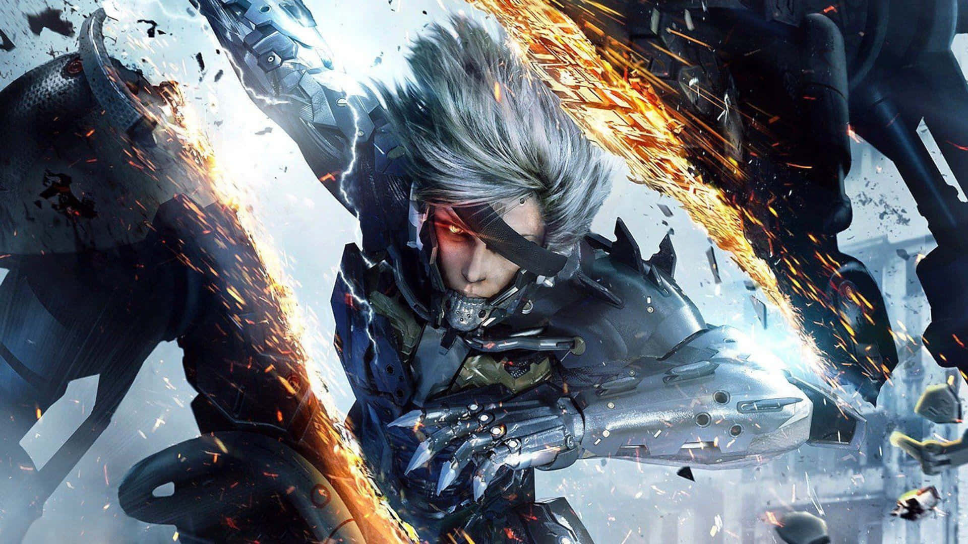 Cyborg Raiden Metal Gear 4k Background