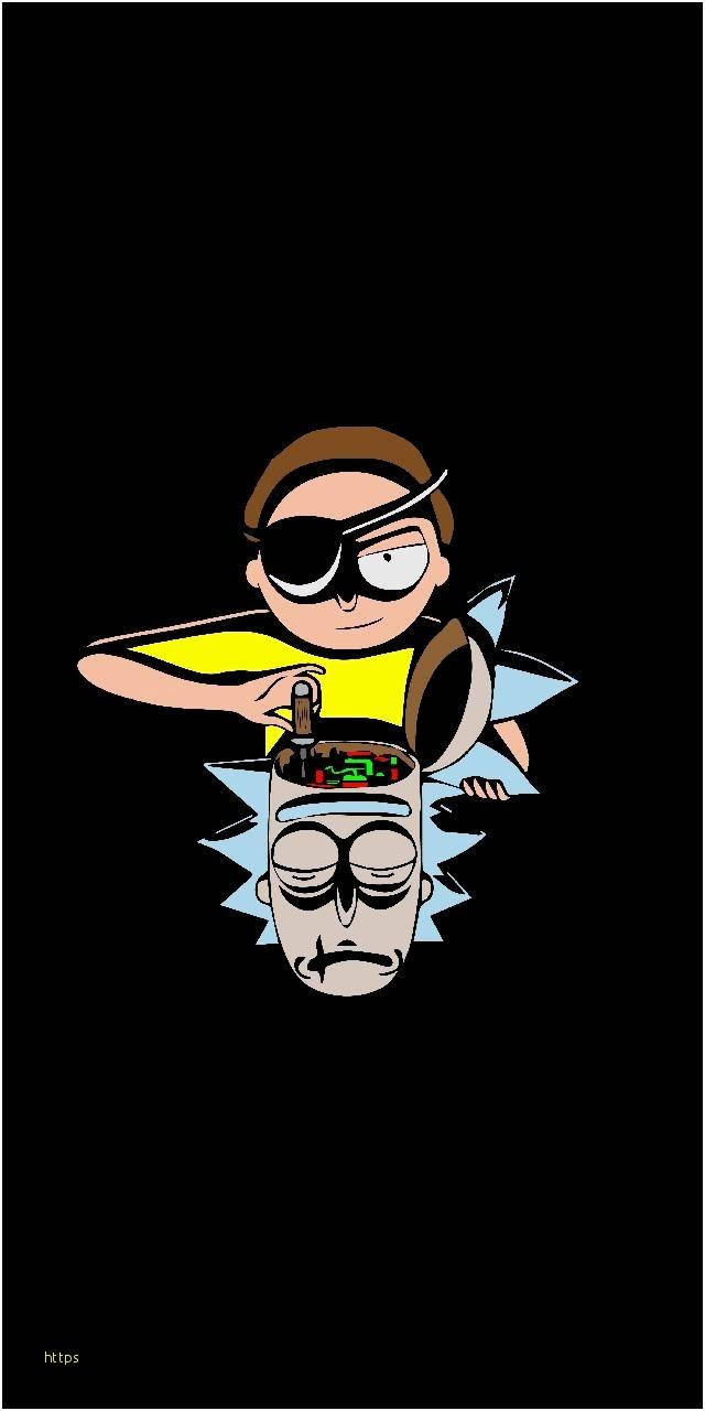 Cyborg Rick And Morty Iphone Background