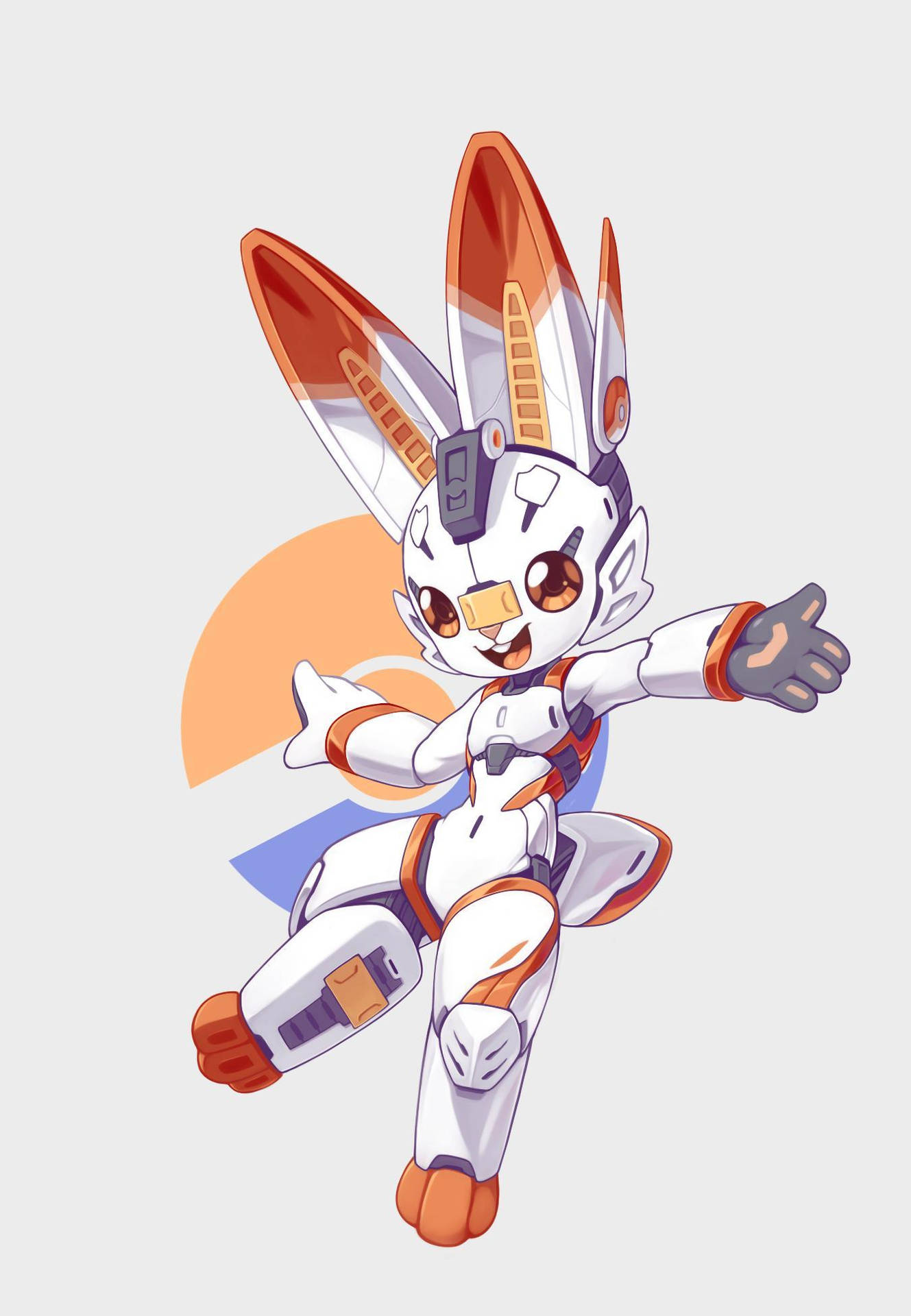 Cyborg Scorbunny Background