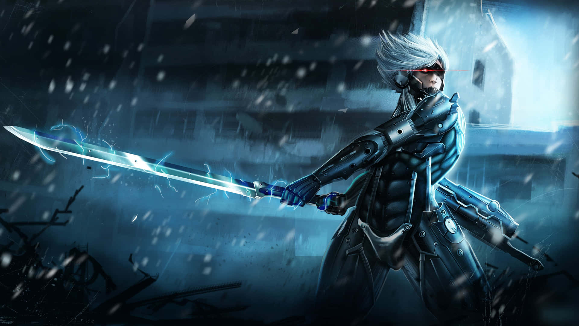 Cyborg Swordsman Raiden Metal Gear 4k