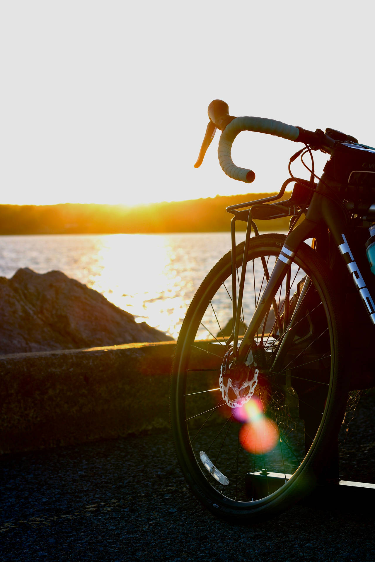 Cycling Bike Ocean Sunset