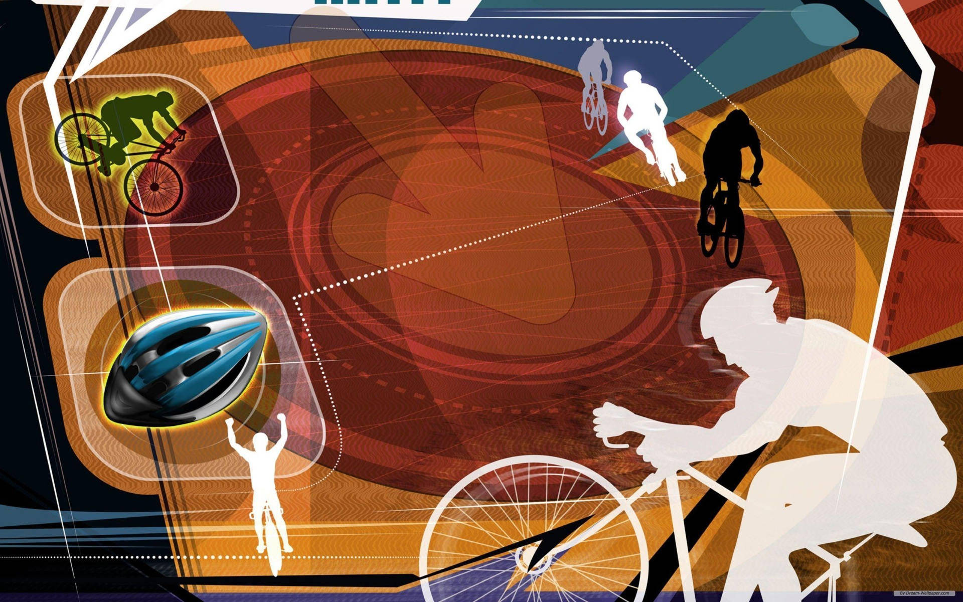 Cycling Sports Digital Illustration