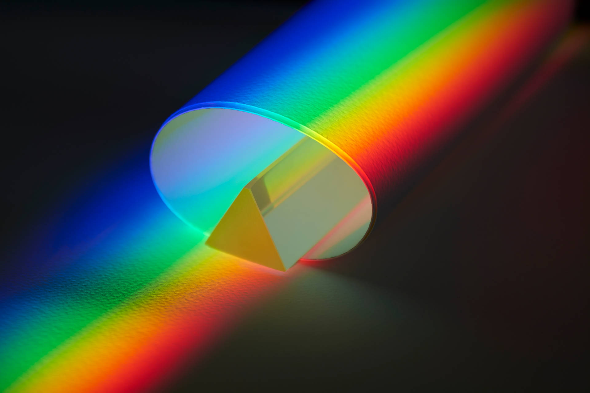 Cylinder Rainbow Prism Background