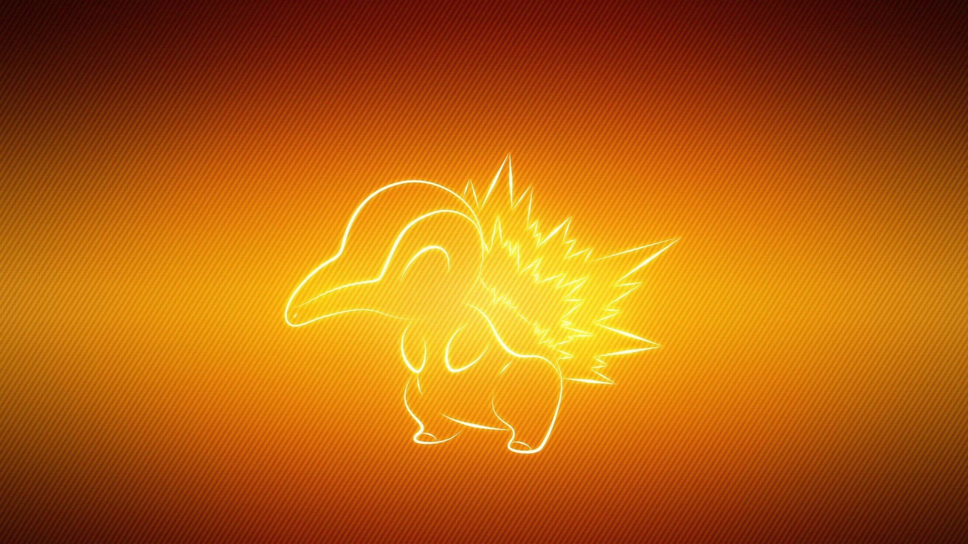 Cyndaquil Outline Background