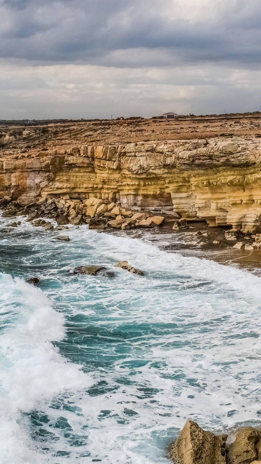 Cyprus Cliff Coast Background