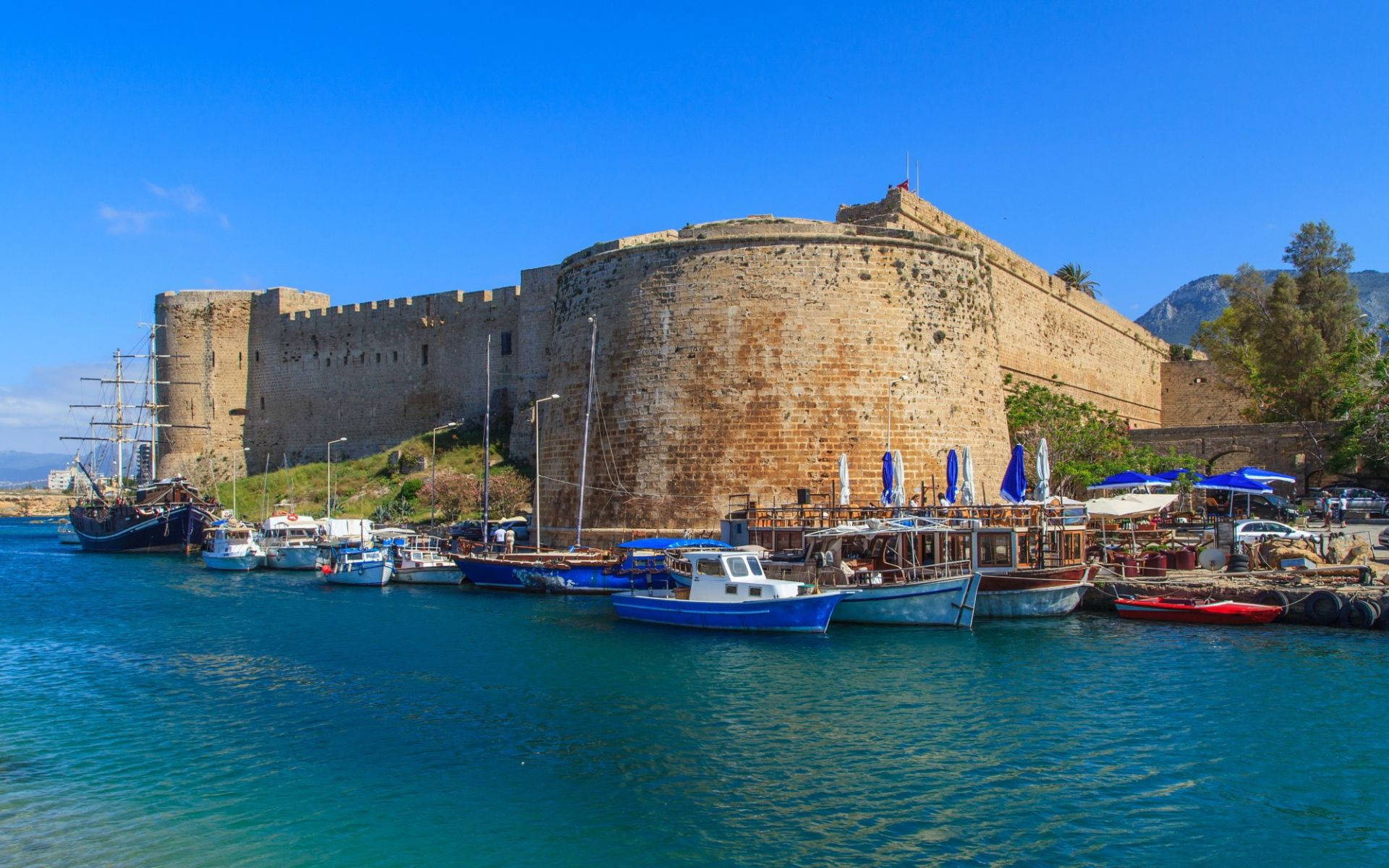 Cyprus Girne Castle Background