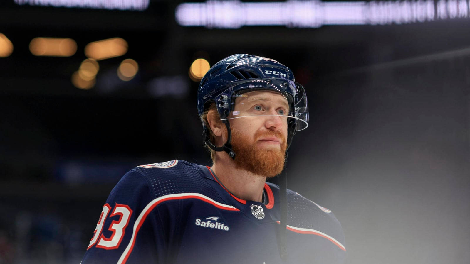 Czech Professional Ice Hockey Player Jakub Voracek Columbus Blue Jackets Background