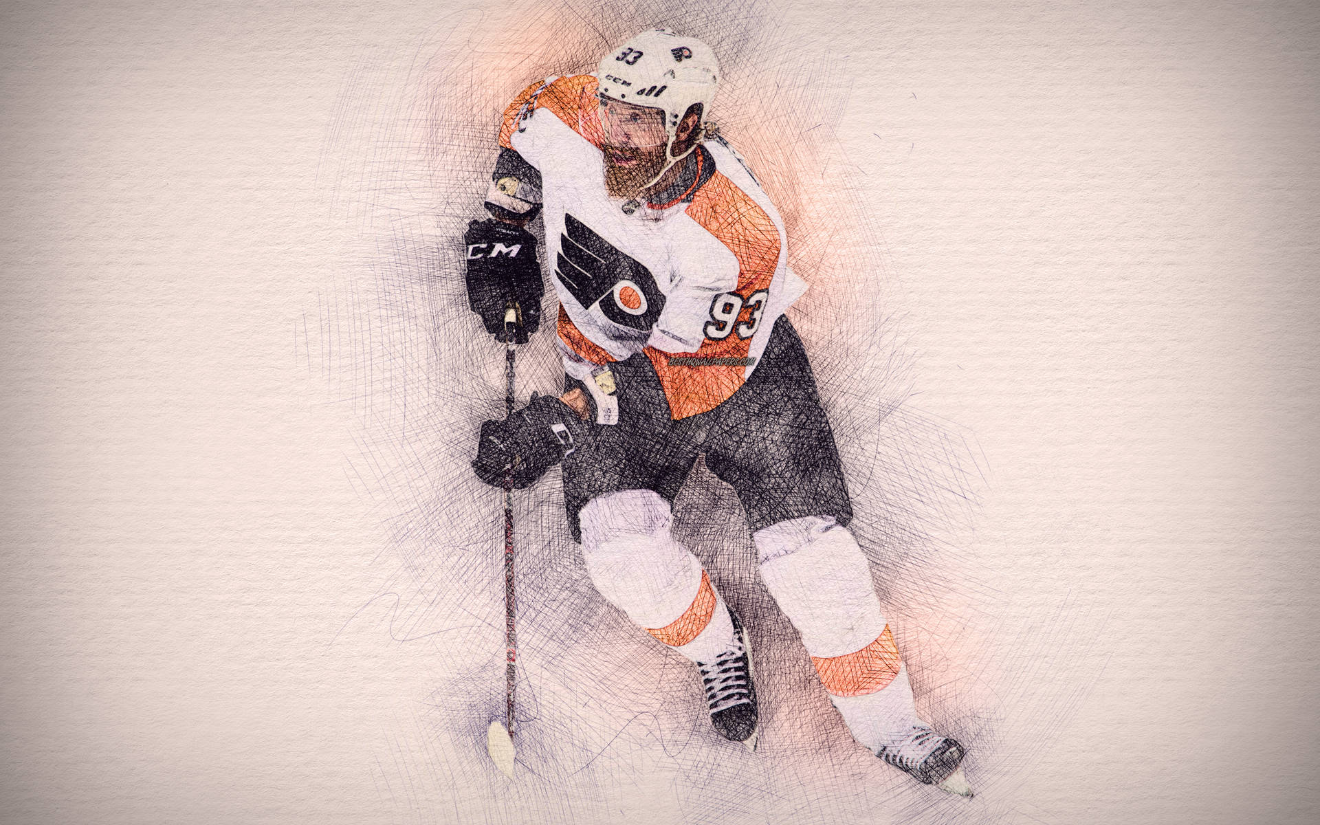 Czech Professional Ice Hockey Player Jakub Voracek Poster Background