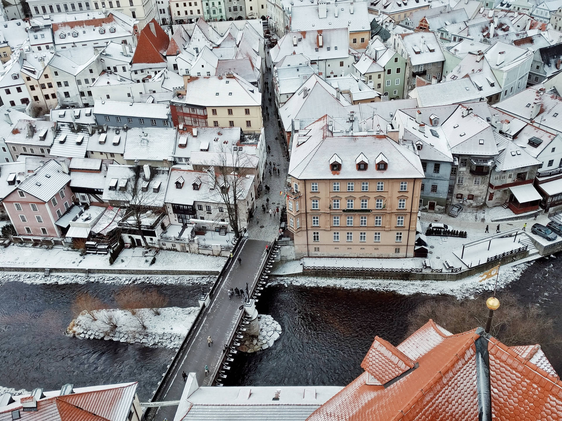 Czech Republic Aerial View Background