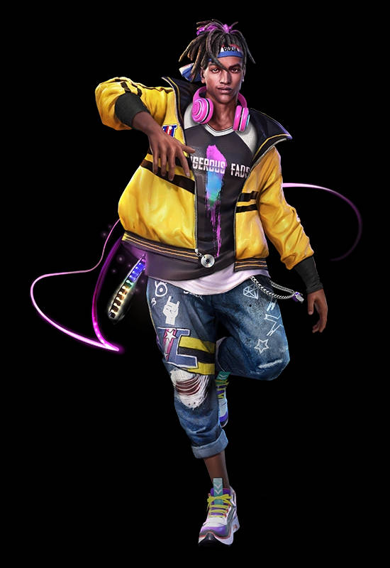 D-bee As Free Fire Character Background
