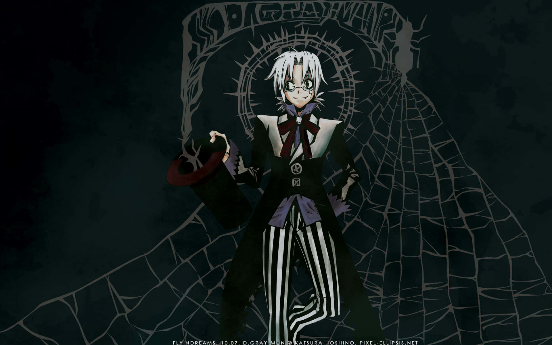 D Gray Man Allen Walker With Magician Cap Background