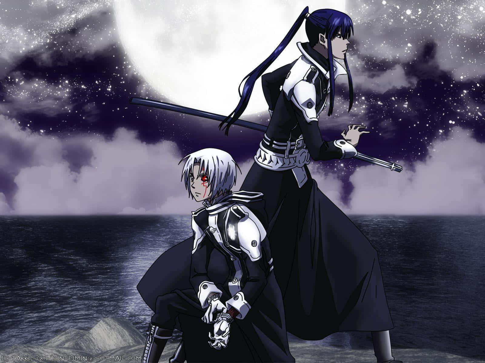 D Gray Man Allen Walker Yukanda Fighting Background