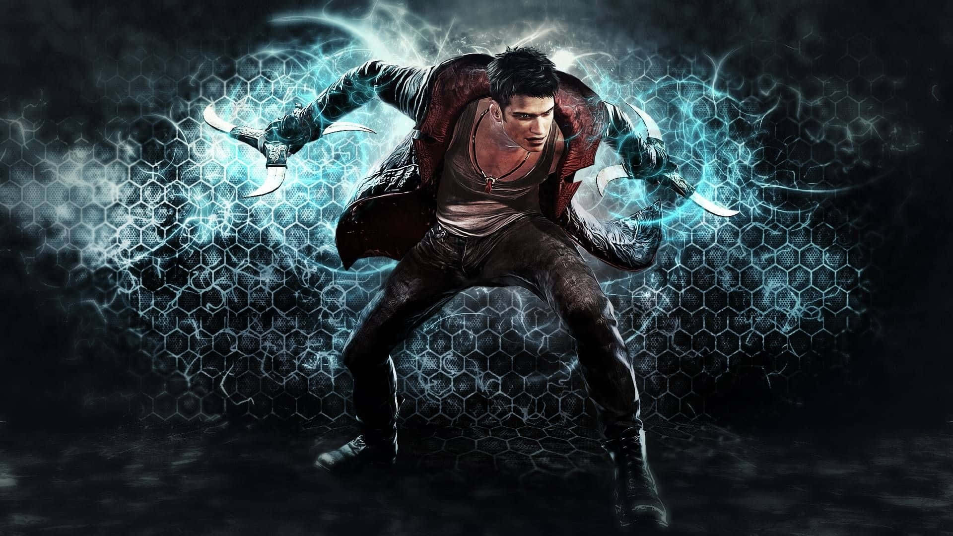 D M C Dante Dual Wielding Ebonyand Ivory Background