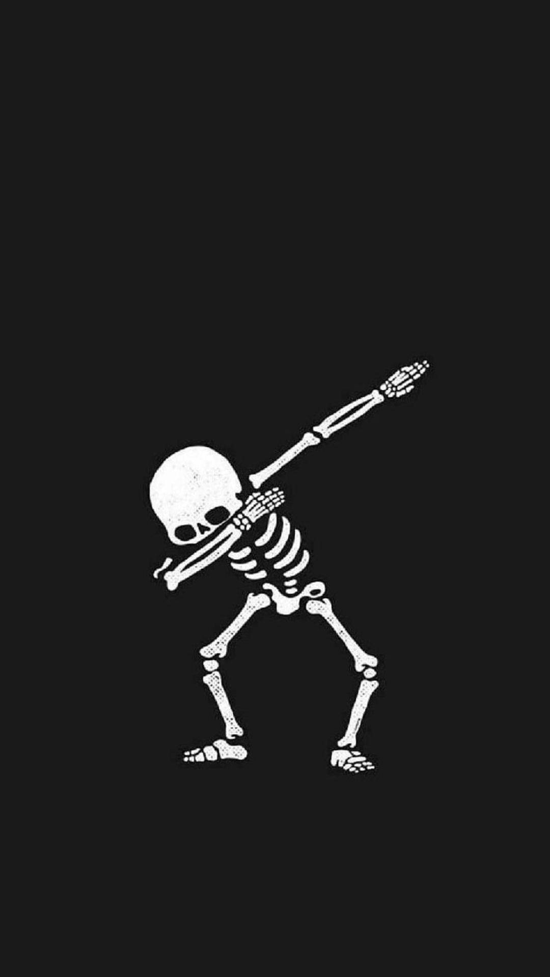 Dab Skeleton Meme Background