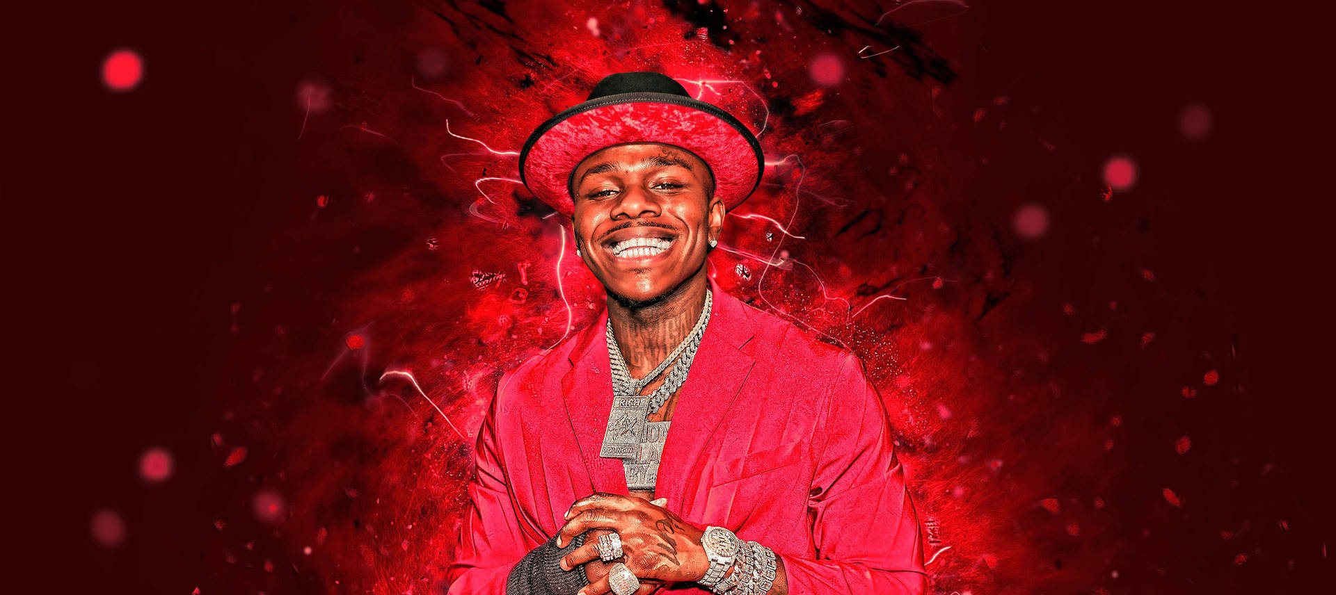 Dababy Red Aesthetic Costume Background