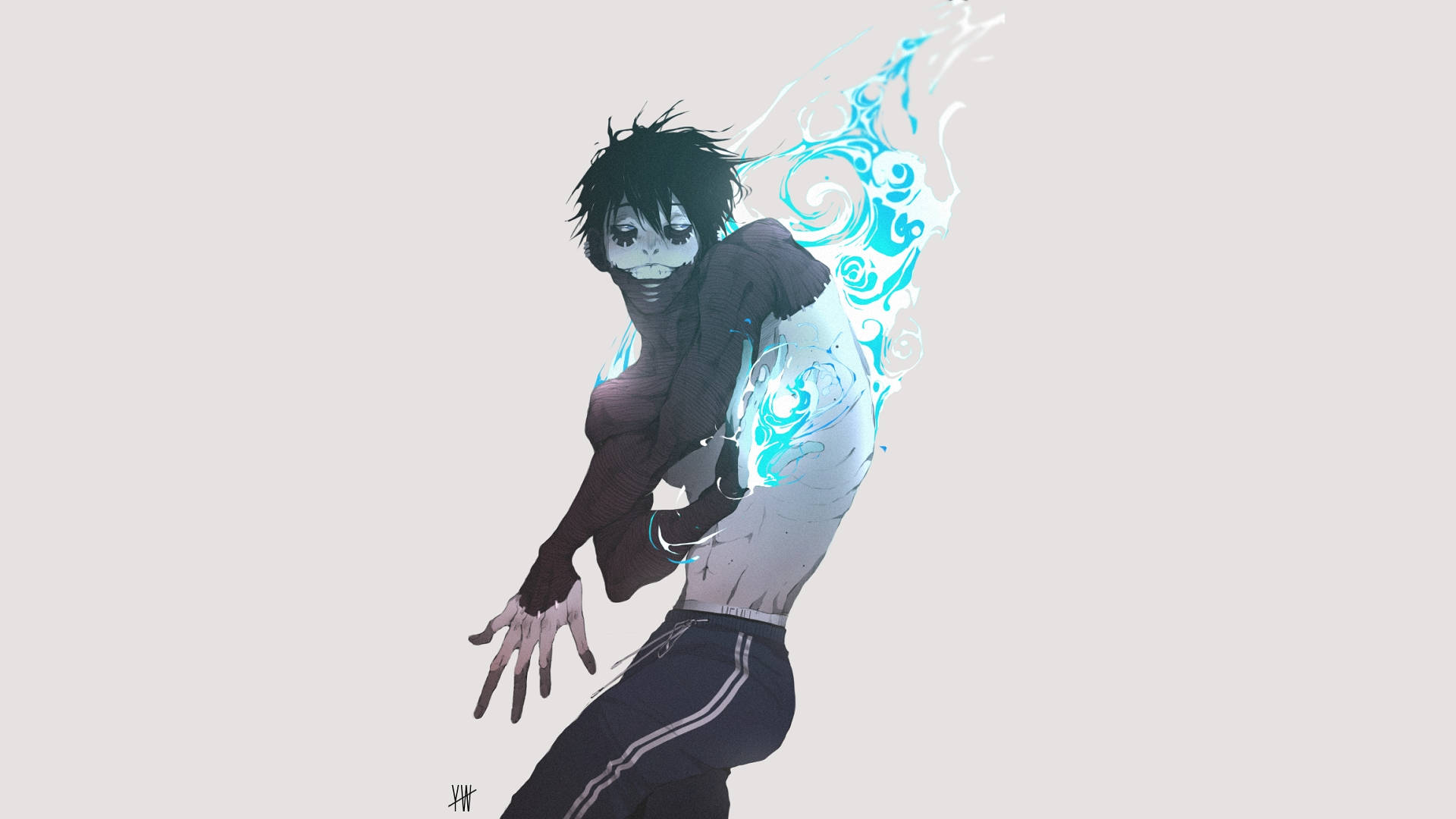 Dabi Blue Flames My Hero Accademia Background