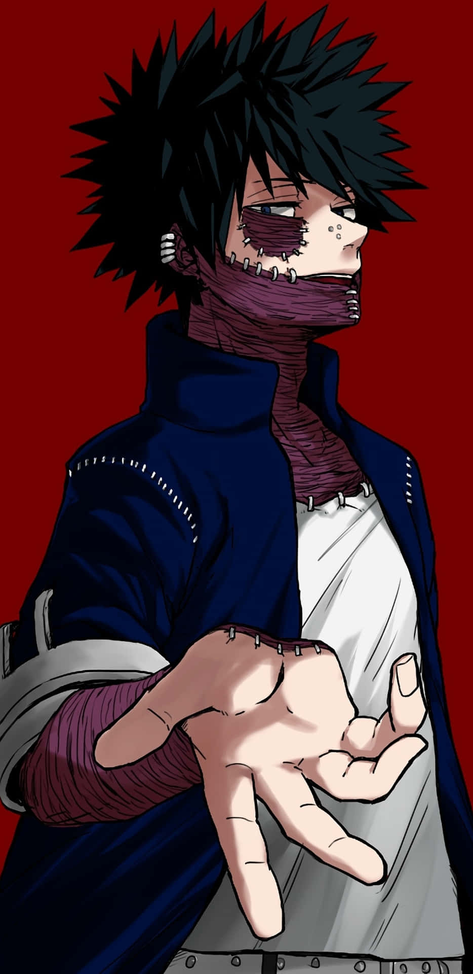 Dabi Hand Gesture Red Canvas Phone Background