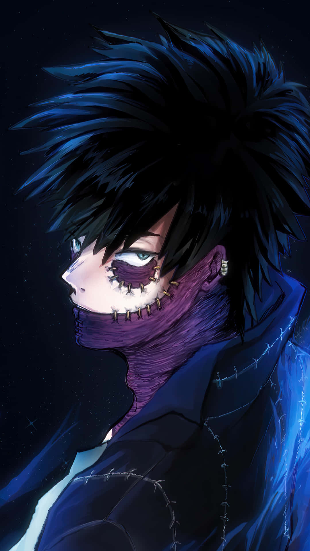 Dabi Side-eye Stare Phone Background