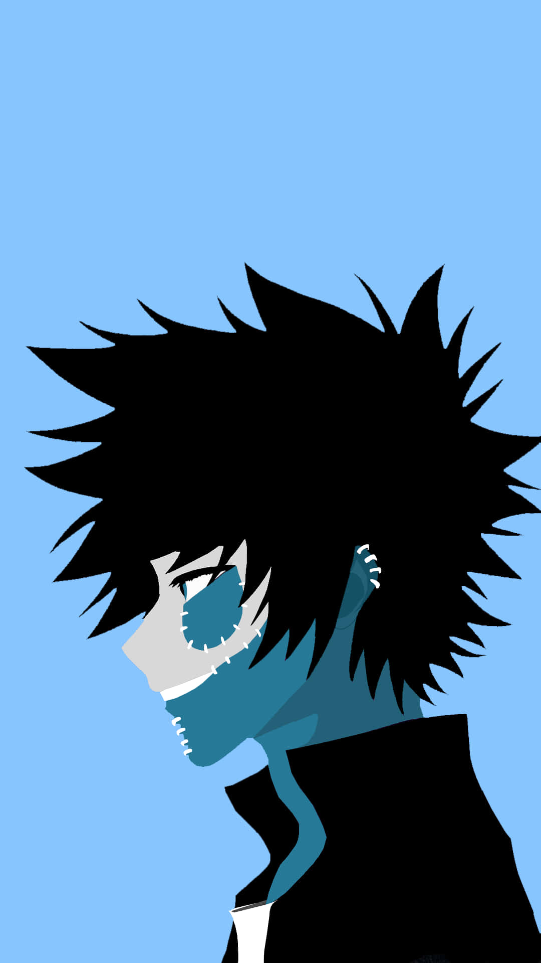 Dabi Side-view Blue Canvas Phone Background