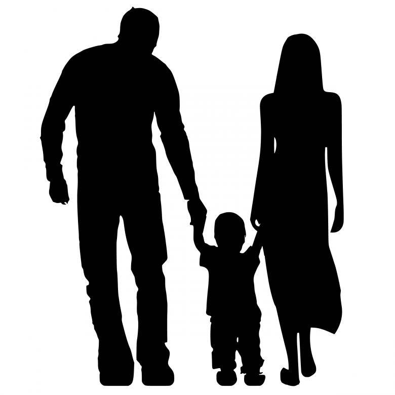 Dad With Wife And Child Background