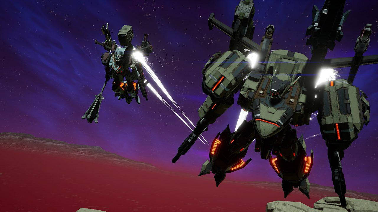 Daemon X Machina Flying Arsenals Background