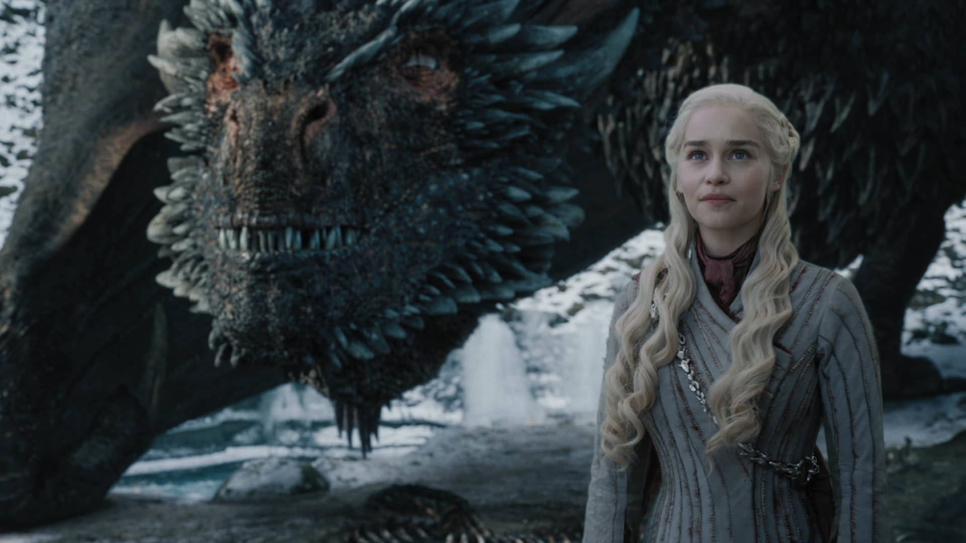 Daenerys Targaryen With Drogon Background