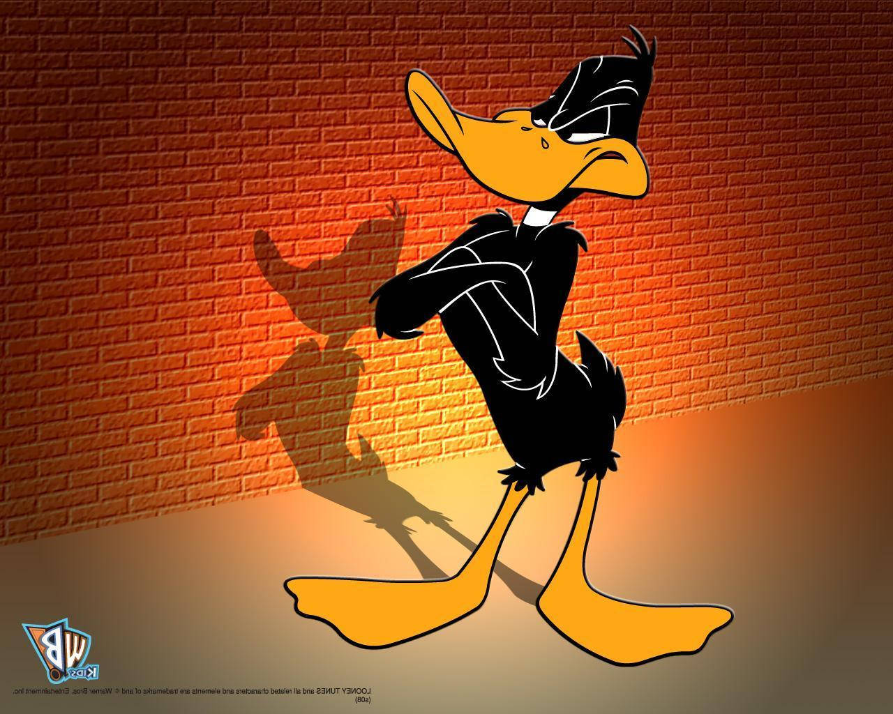 Daffy Duck In Crossed Arm Pose Background