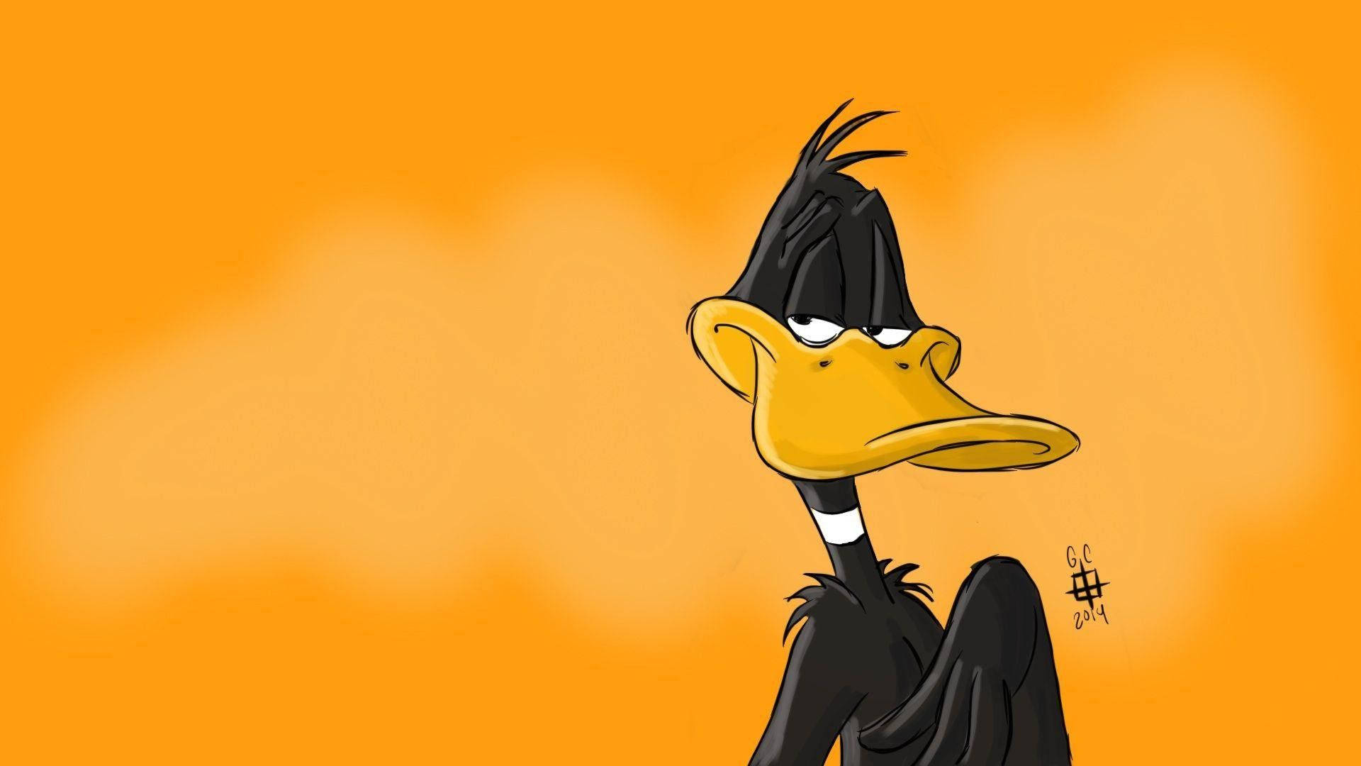 Daffy Duck Snobbish Look Background