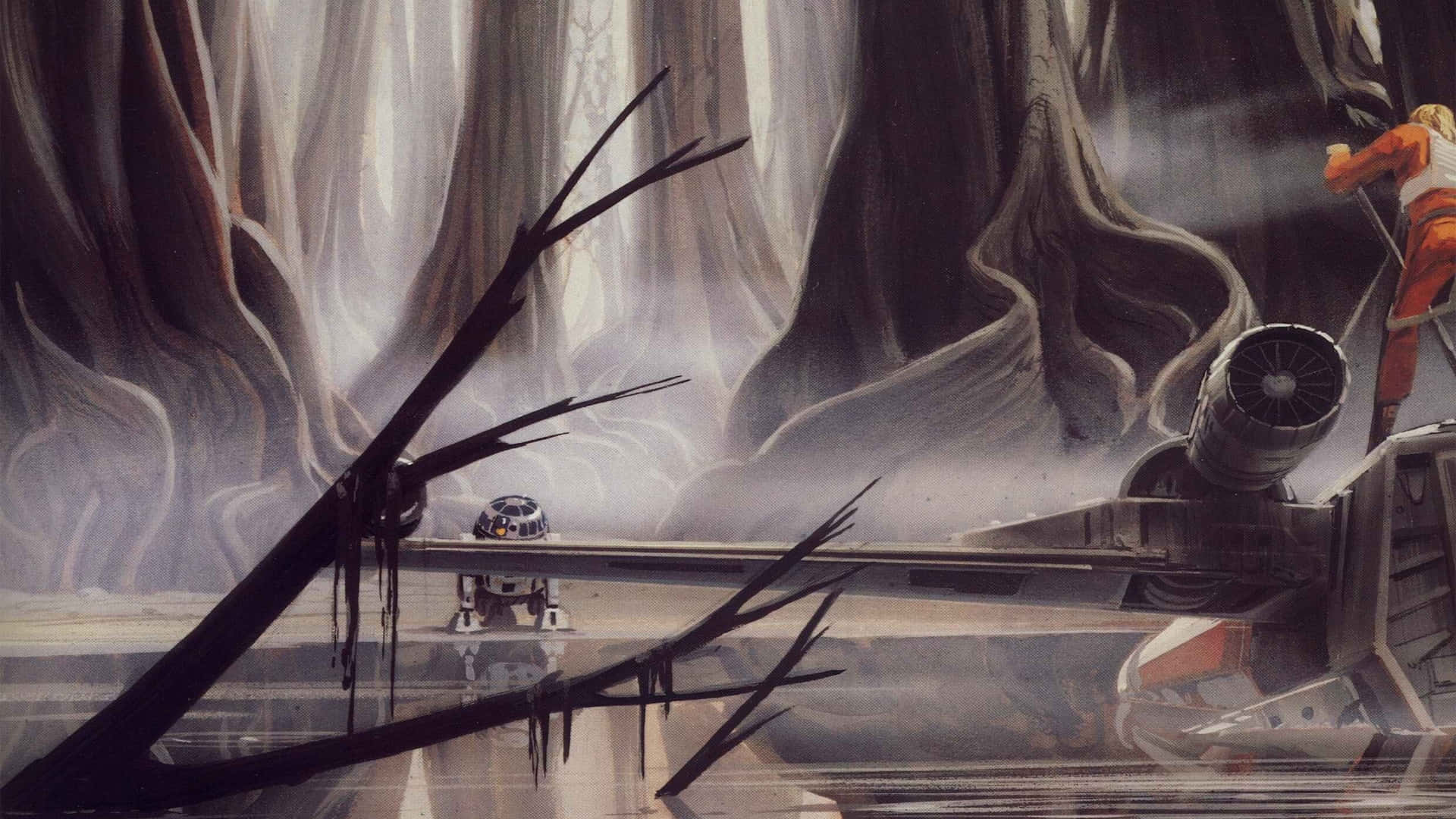 Dagobah_ Xwing_ Landing