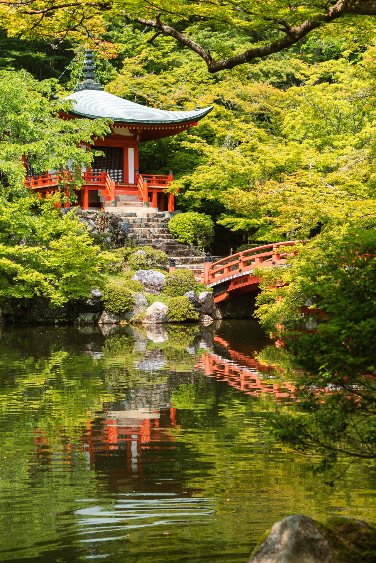 Daigo-ji Temple In Japan Background