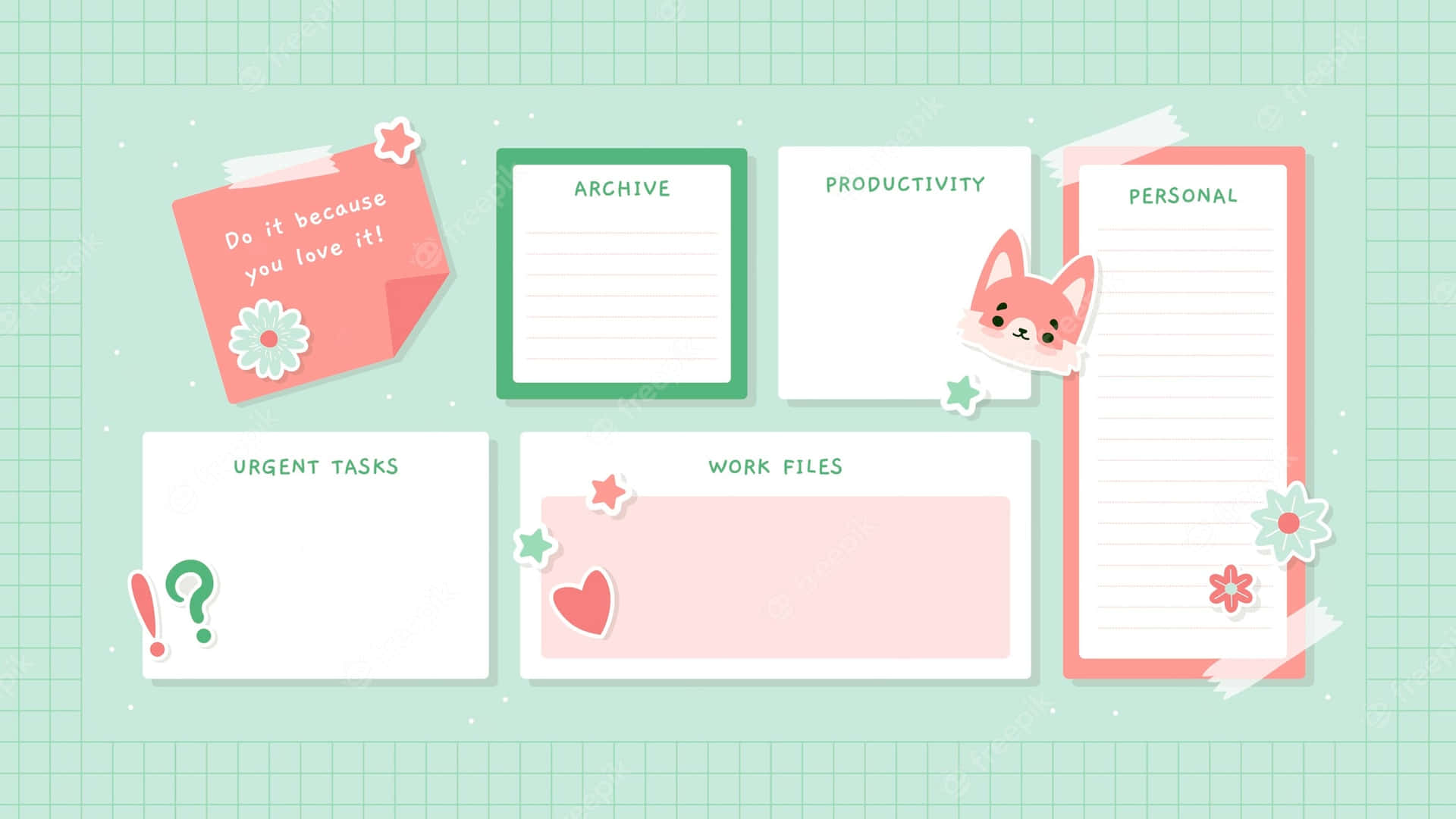 Daily Planner Cute Background Background