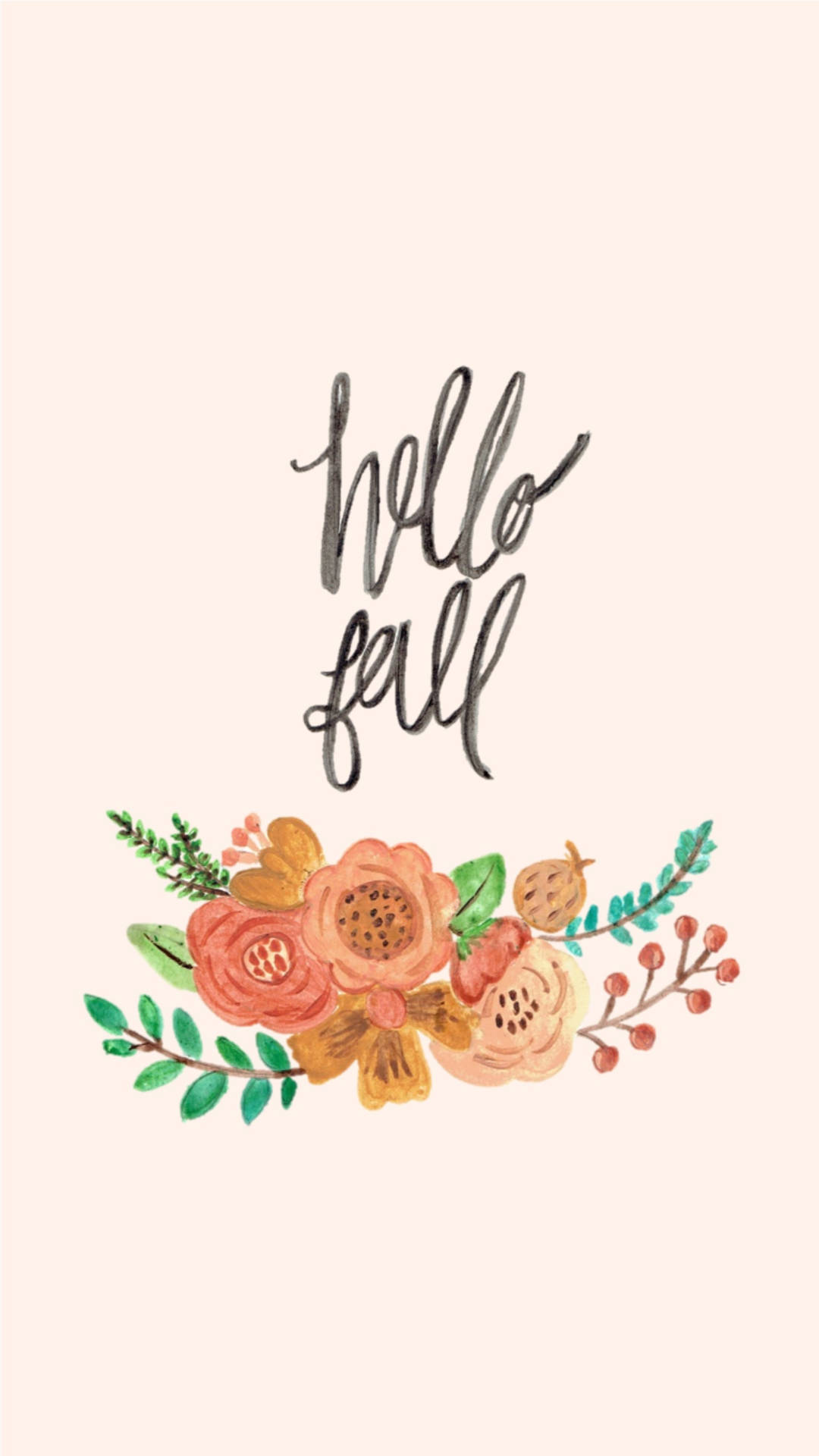Dainty Hello Fall Iphone Background