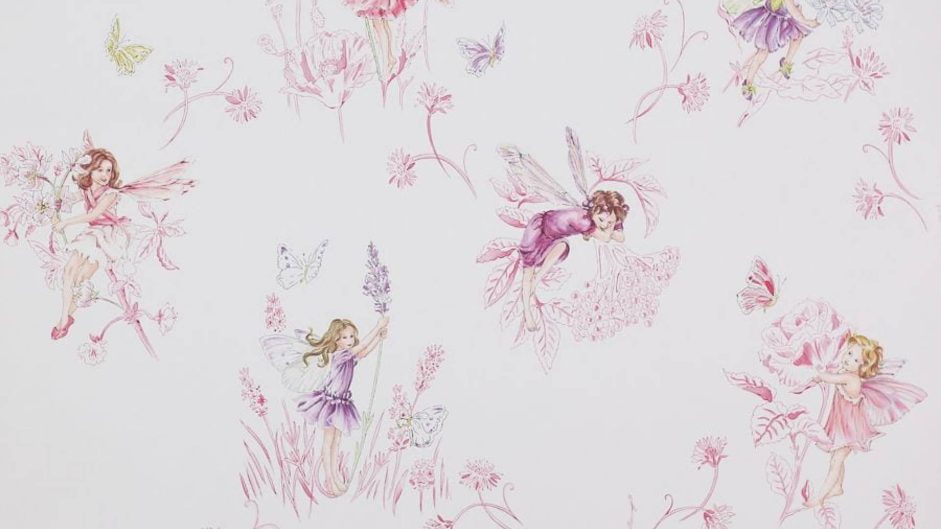 Dainty Pink Fairy Background