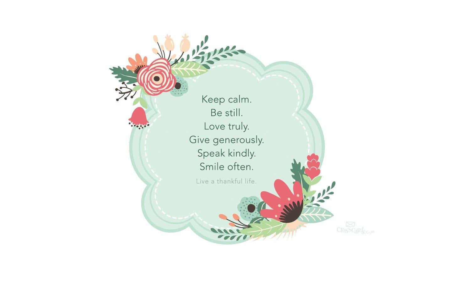 Dainty Thankful Life Quote Sticker